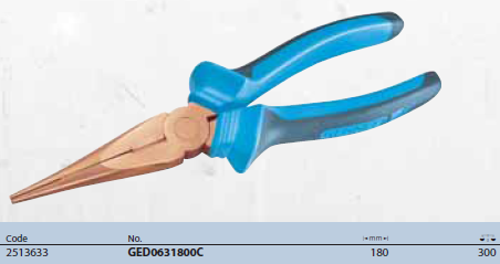 Kìm mỏ nhọn GED0631800C Gedore