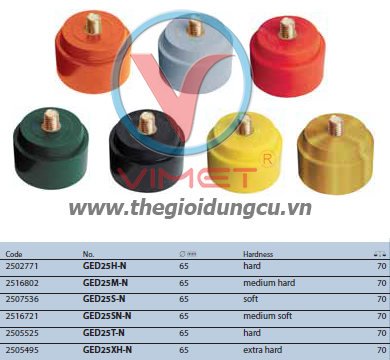 Đầu búa cứng 65mm Gedore GED25H-N