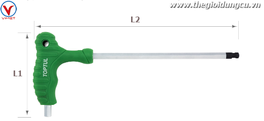 Lục giác L 1 đầu bi 2.5mm TOPTUL AGCA2E15