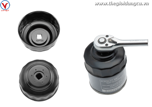 Cảo lọc dầu 76mm 12 cạnh TOPTUL JDAH7612