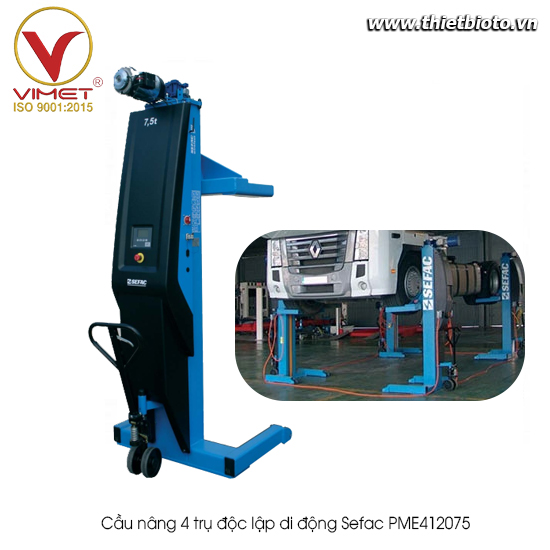 Cầu nâng 4 trụ độc lập di động Sefac PME412075
