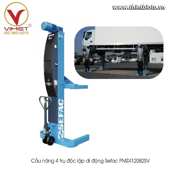 Cầu nâng 4 trụ độc lập di động Sefac PMZ412082SV